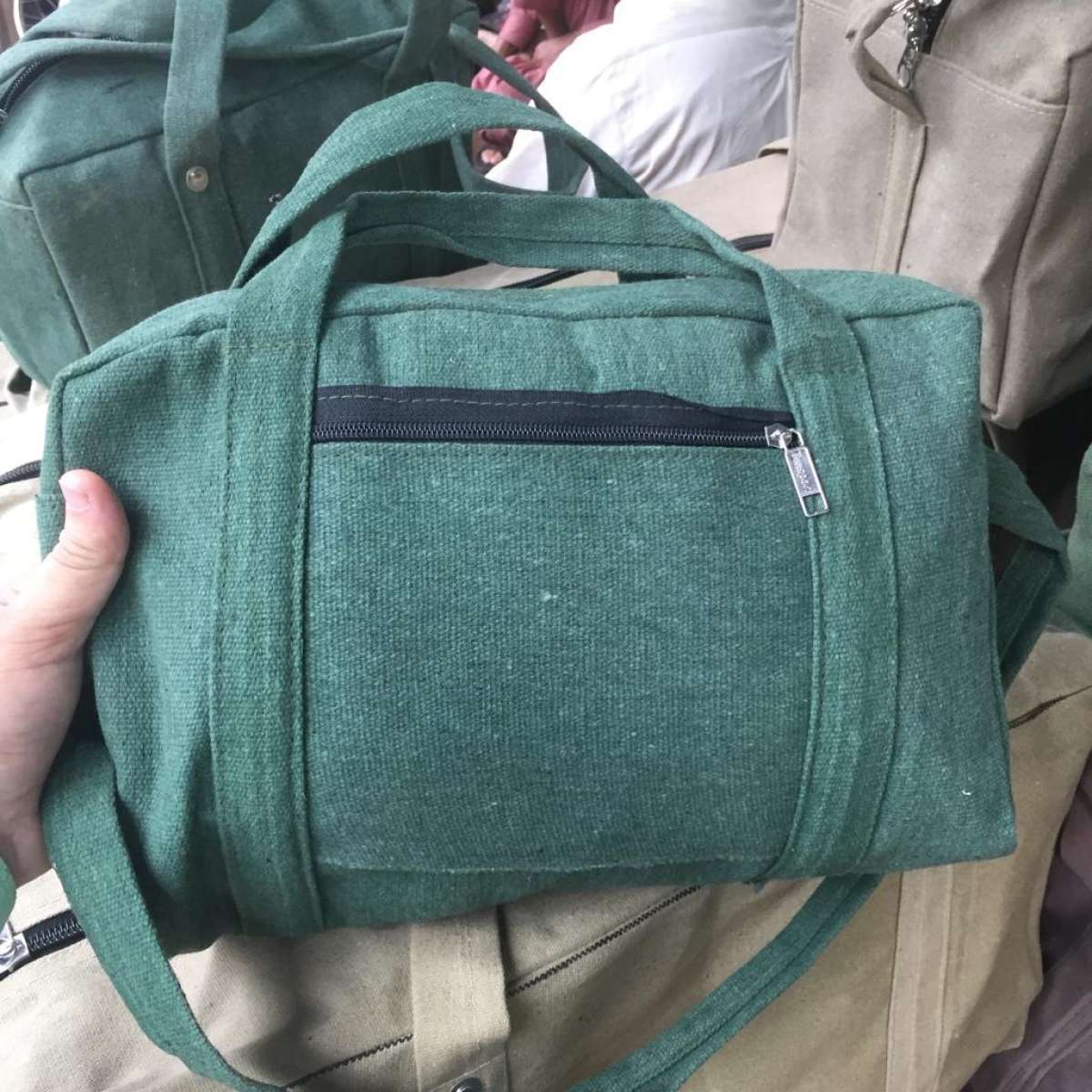 Portable Multi-function Canvas Bag Waterproof Storage Bag Hand Tool Bag Toolkit Case Tools Bag