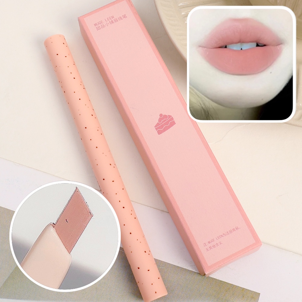 5 Colors Matte Smooth Lip Liner Pen/ Waterproof Long Lasting Contouring Lip Stick Pencil/ Nude