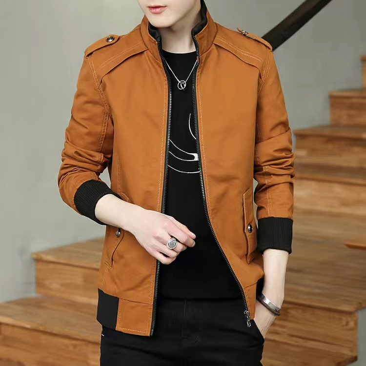men's leisure pure cotton casual jackets