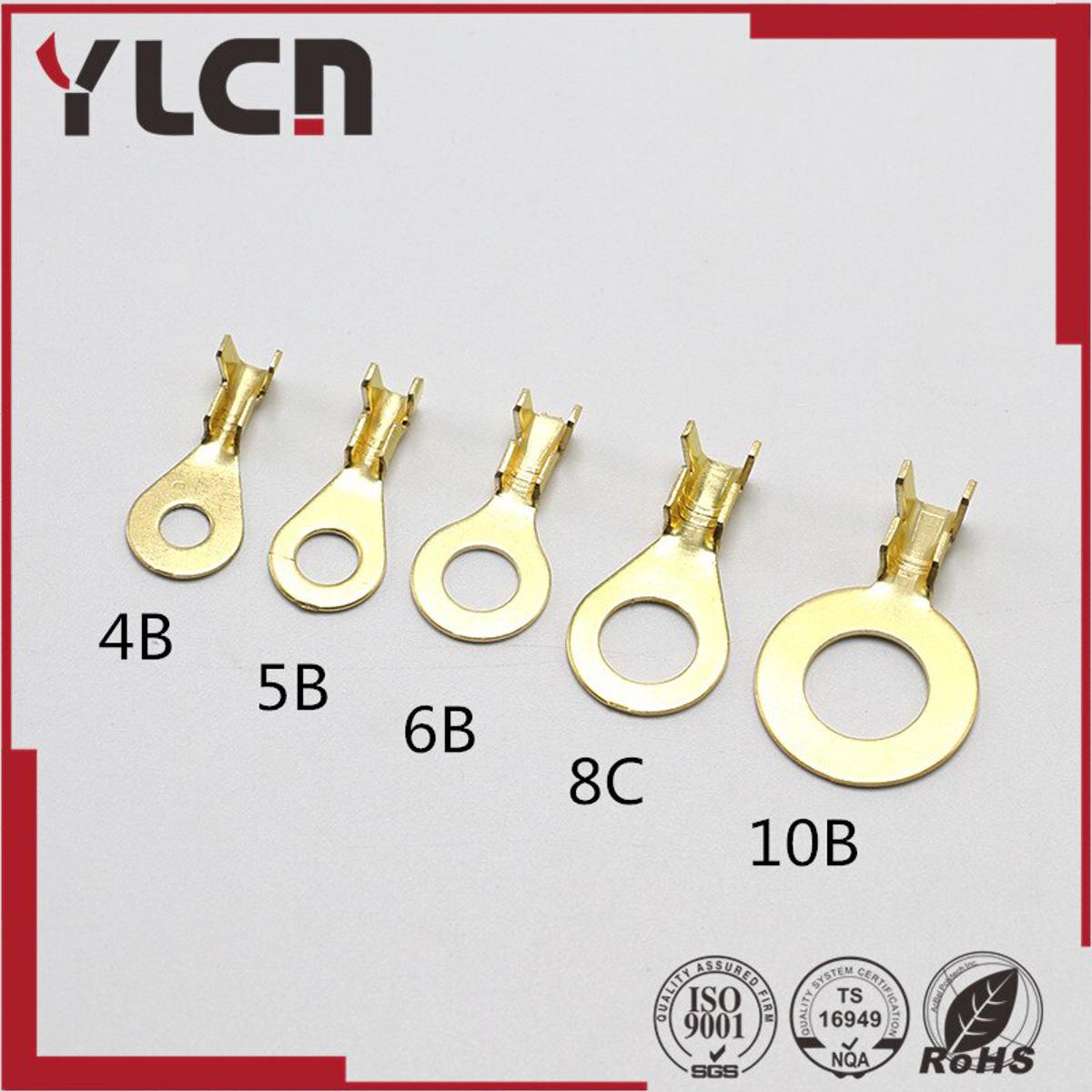 High-Quality Terminals, Cable Lug Connectors for Electrical Wiring, Assorted Sizes (4B/5B/6B/8C)