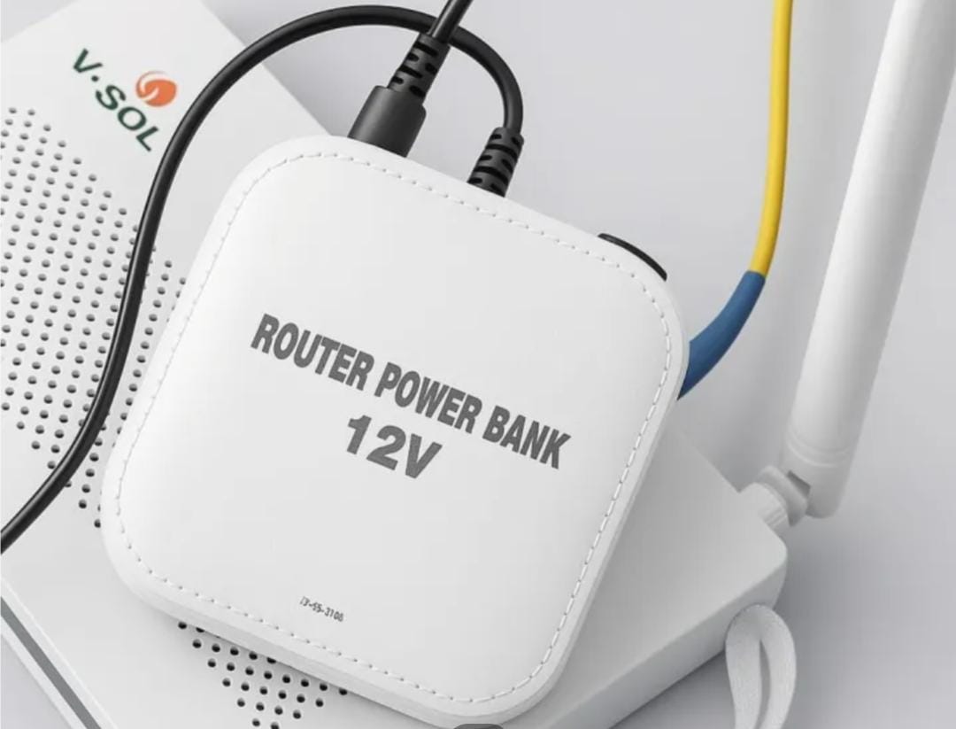 WiFi Router UPS Power Bank 12Volts 4 to 5 Hours Backup 12v Router without Adapter price in Pakistan