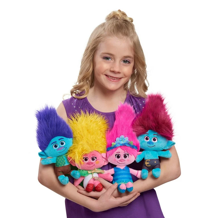 Trolls Plush Toy Soft Cuddly Stuffed Doll for Kids – Cute Cartoon Character Toy & Gift