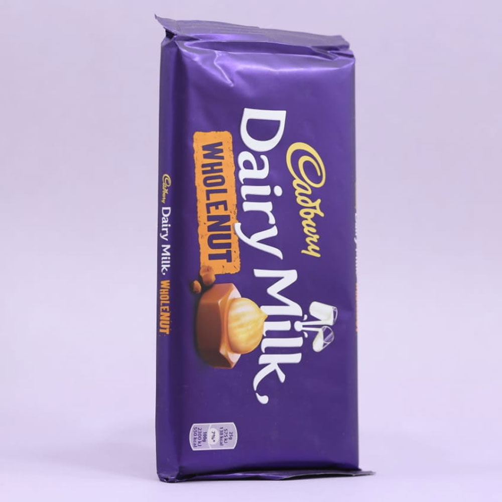 CADBURY DAIRY MILK CHOCOLATE WHOLE NUT 200 GM ubicaciondepersonas