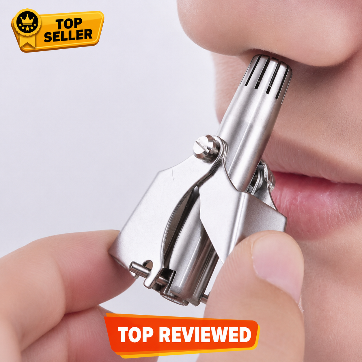 Stainless Steel Manual Nose Trimmer Shaving Nose Ear Hair Face Care Man Washable