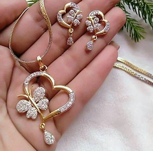 Fashion Factory American Diamond Jewellery Set for Women