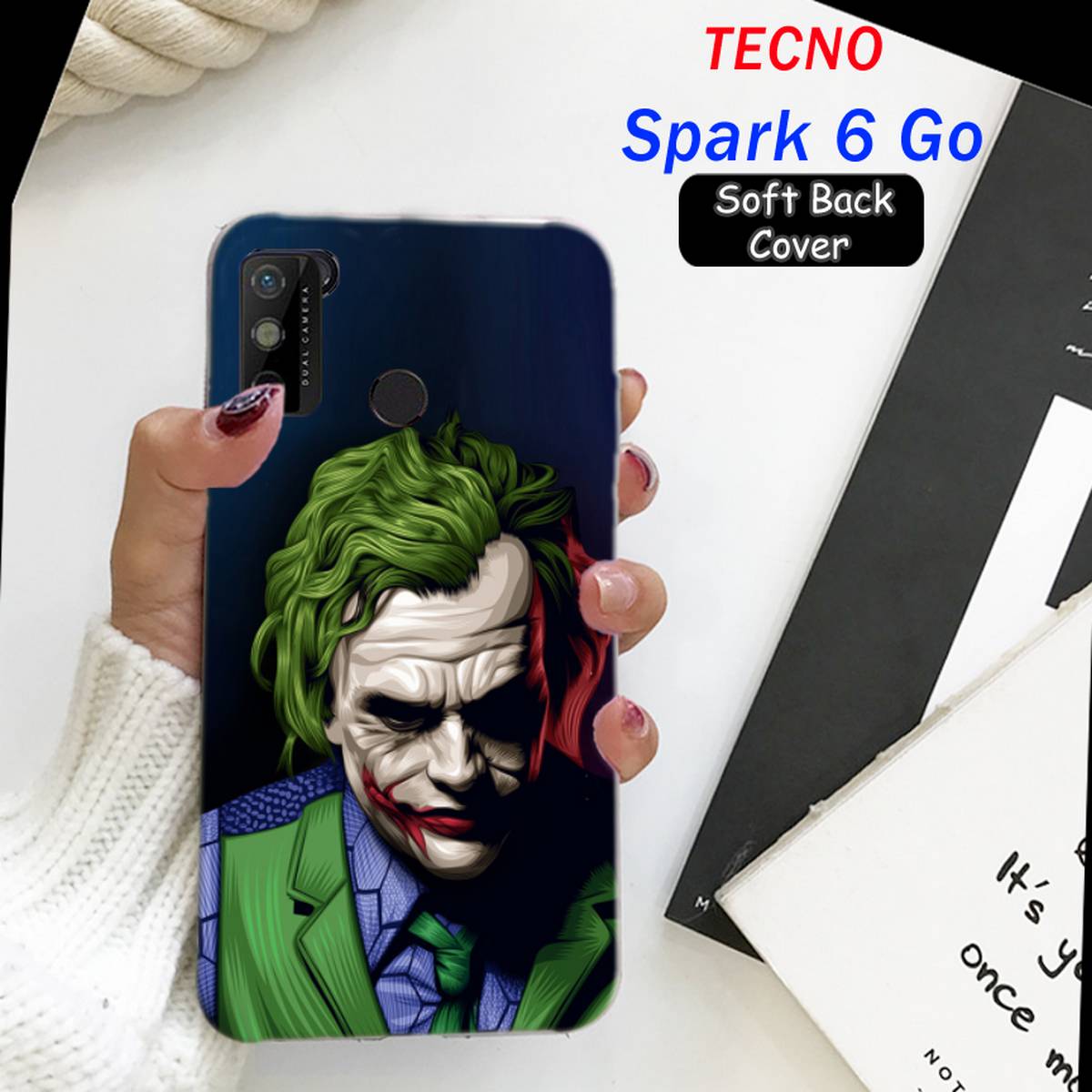 tecno spark 6 go back cover