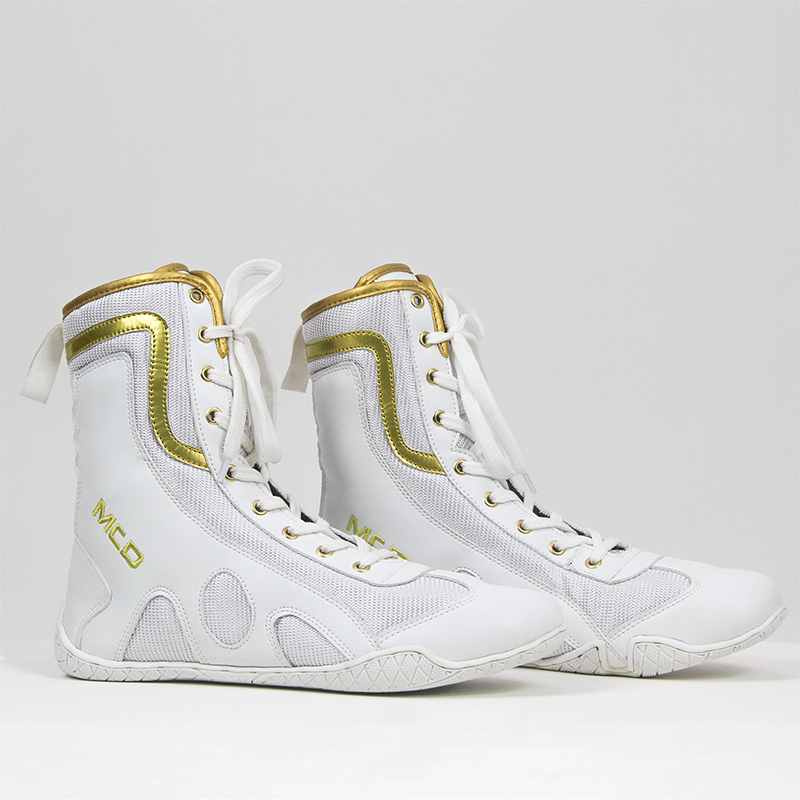 white gold reebok boxing shoes
