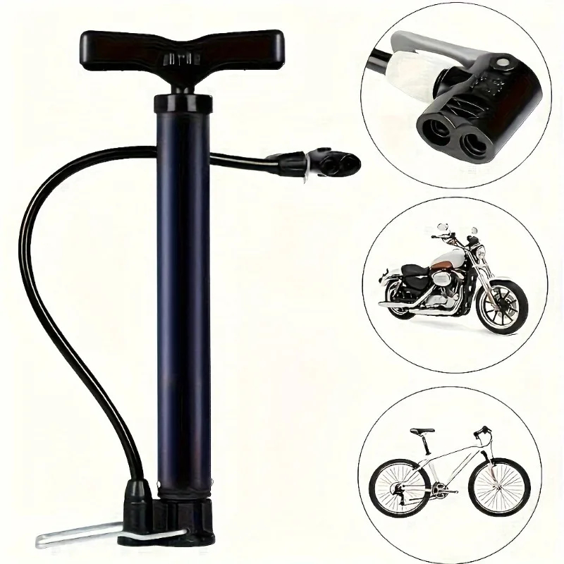 Portable Bicycle Pump Tire Inflator Mountain Road Bicycle Inflator Versatile Pump for Basketballs Footballs Bicycle Accessories
