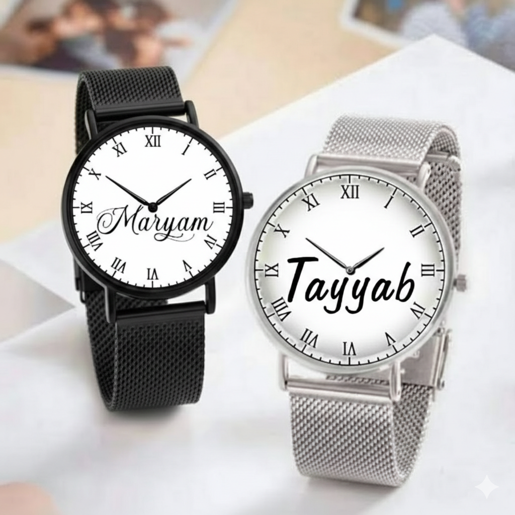 Your Photo and name on your Watch Customized photo watch