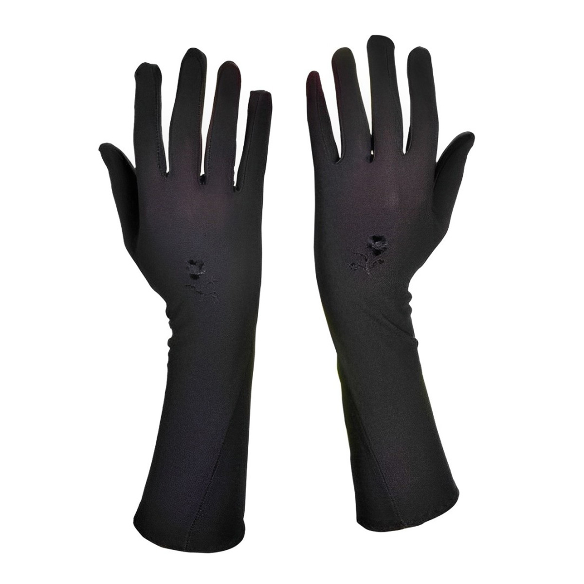 Summer Sunscreen Ice Silk Mittens - Non-Slip Lace Gloves, 8x30cm