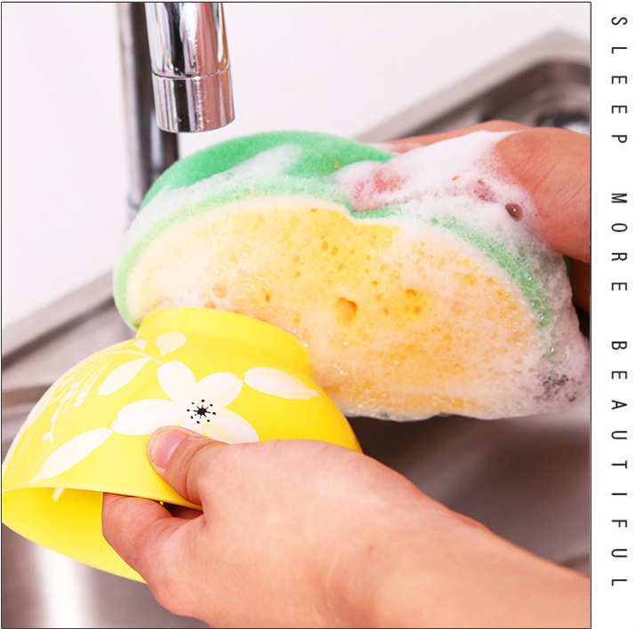 Creative Sponge Kitchen Accessories Fruit Shape Washing Dishes Sponge Cleaning Dish Remove Stains