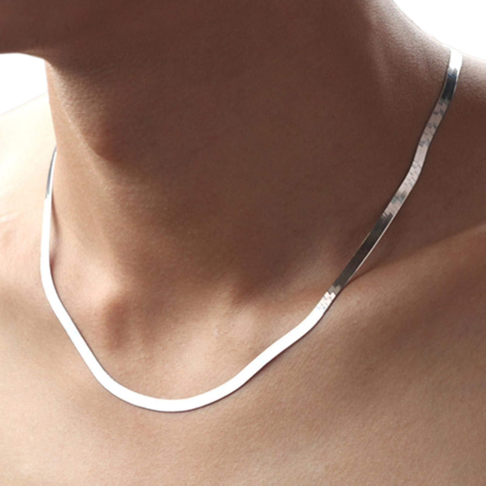 Snake Chain In Silver Life Time Color Warranty Fore Man-Boys By The Gift Customizers