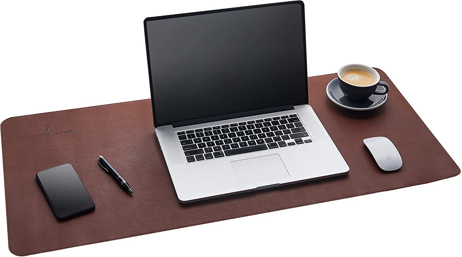 Laptop Matt 12x27 inches Large Mouse pad | Desk Matt, Computer Table Protector Matt | Multi use Synthetic Leather Matt| Large Mousepad
