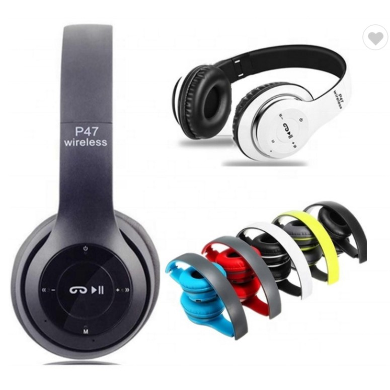 P47 Wireless Bluetooth headphone Foldable Headset With Microphone FOR All cell phones and laptop use