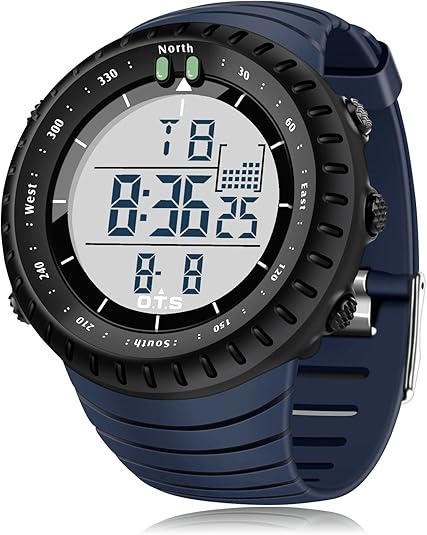 Military Mens Digital Sports Watch Waterproof LED Backlight Tactical Outdoor Chronograph Alarm Stopwatch Rugged Durable