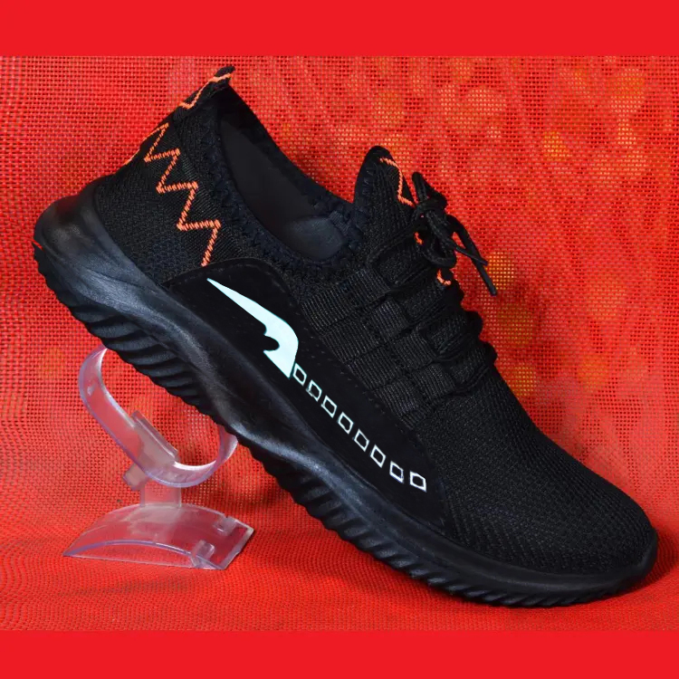 Men's Running Shoes Men's Slip-on Shoes Tennis Walking Casual Shoes Black Gym Breathable Rubber Work Shoes fashin shoe