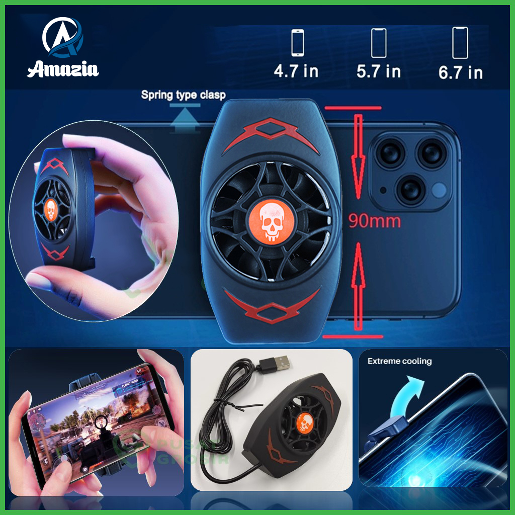 F5 | X13 Universal Mobile Cooling Fan Semiconductor USB Cooler Radiator System Gamepad Accessories | For Pubg Mobile Game Triggers