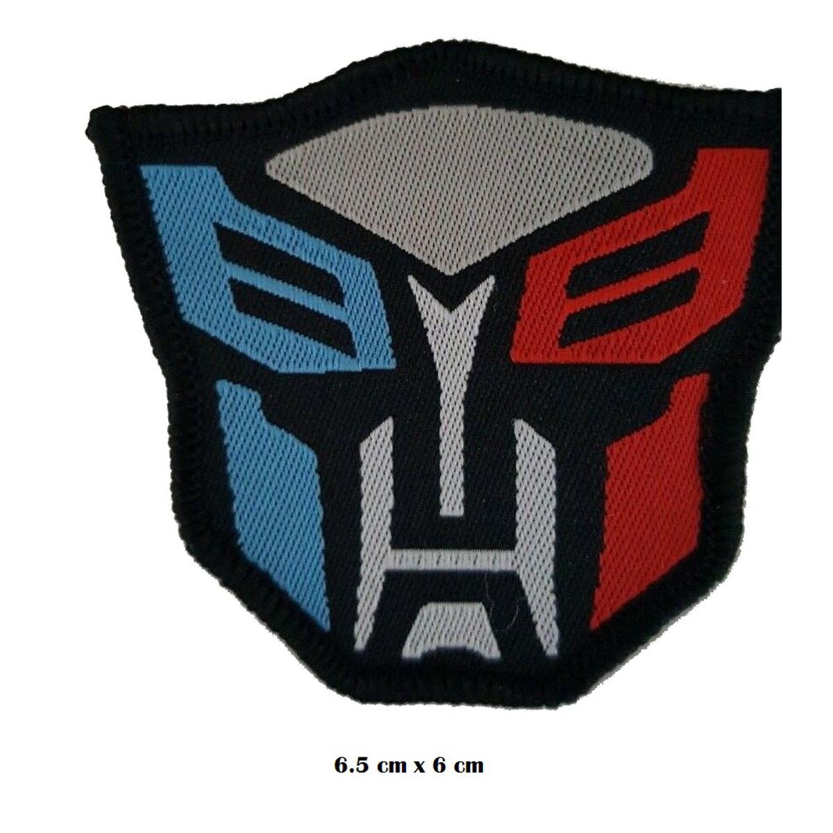 TRANSFORMERS"AUTOBOTS RED WHITE & BLUE movie comic tv t shirt jacket jeans bags repair patch kids  Embroidered  Iron On PATCH
