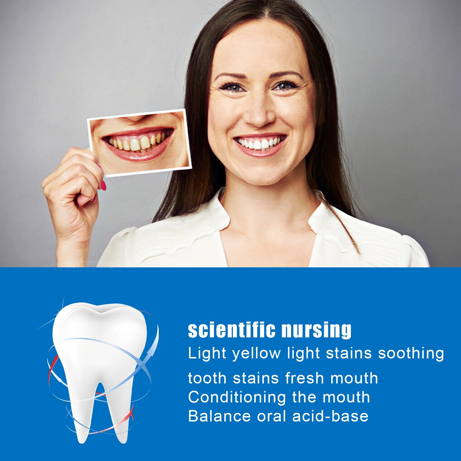 Teeth Cleaning Esence Naturally brighting Liquid | Teeth Whitening Powder Clean Oral Hygiene Whiten Teeth Remove Plaque Stains Fresh Breath Oral Hygiene Dental Tools 10ML