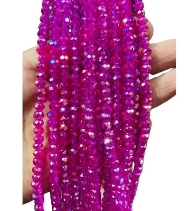 6mm Crystal Beads (80+ Pieces) for DIY Jewelry Making & Clothing Designs – High-Quality AB Crystal Beads | Yarn Vista