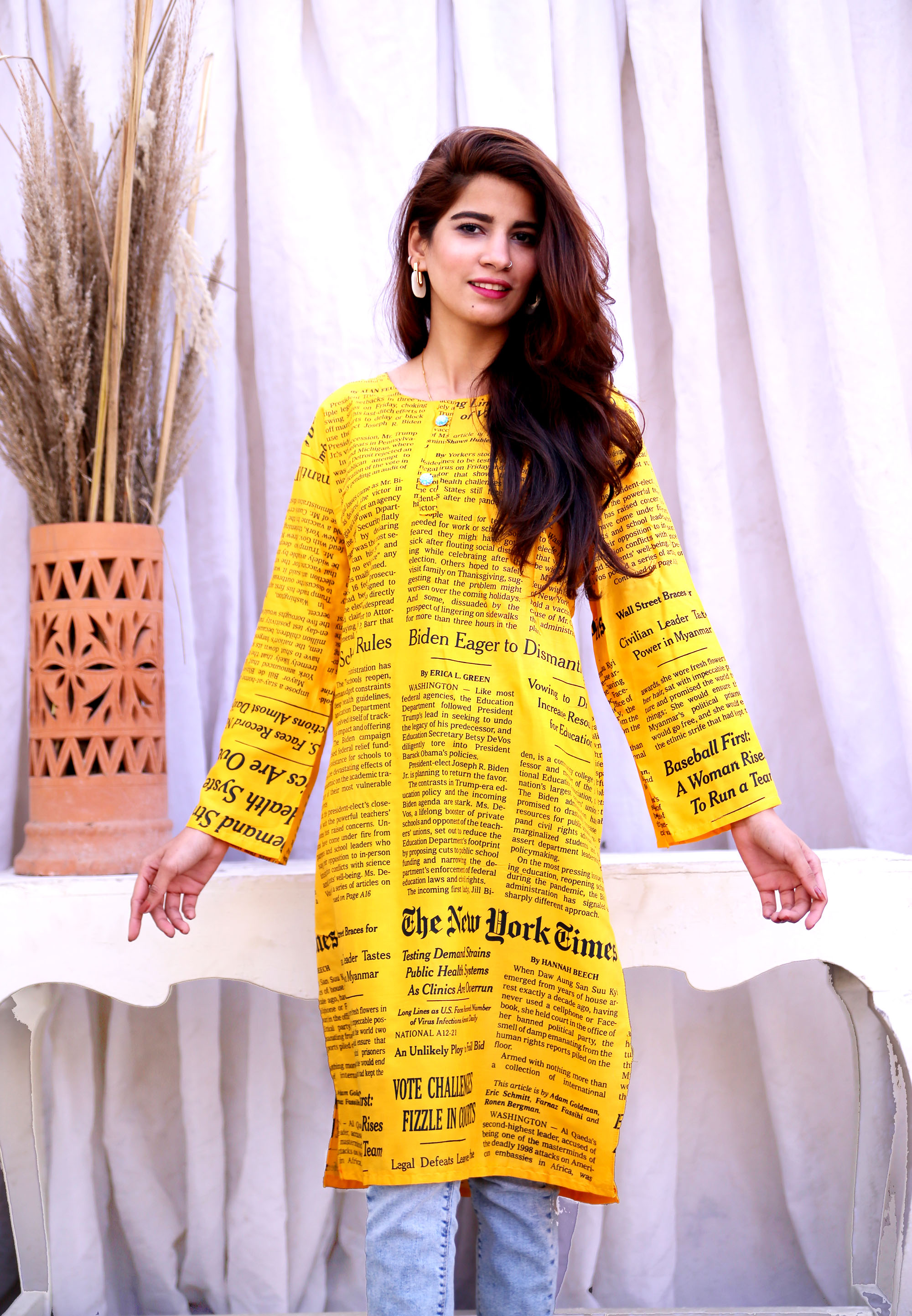 Ykspot Women Kurti Shirts Kameez Lenin For Girls Buy Online At Best Prices In Pakistan Daraz Pk