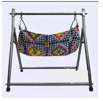 Baby Cradle Swing Newborn Baby Iron Rod Swing Cradle with cradle cover