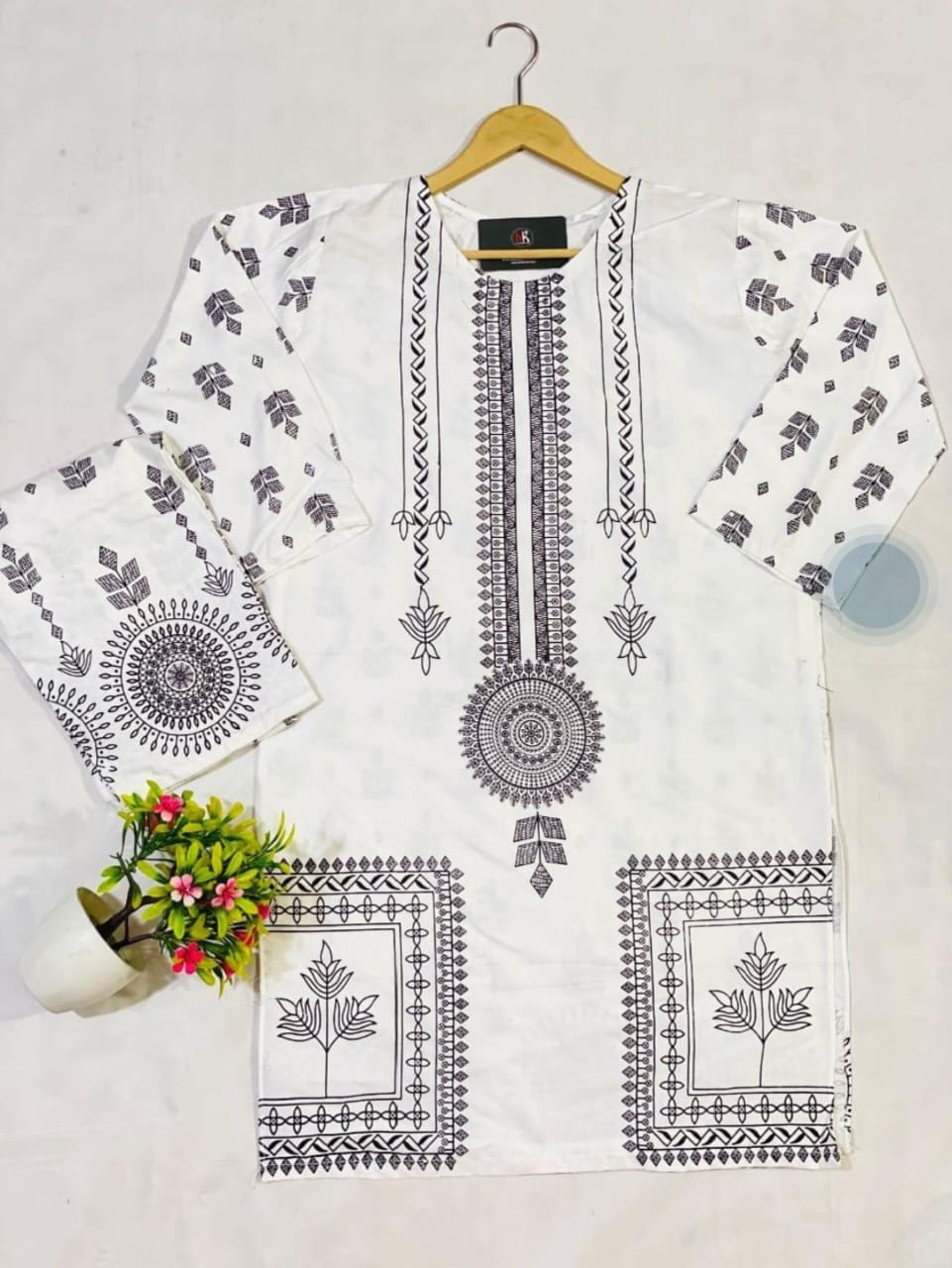 Circular Flower Stitiched  Dress