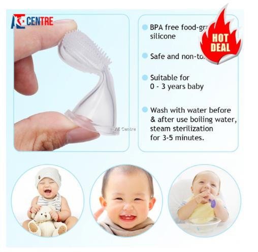Baby Finger Silicon Toothbrush Teeth Clearr Massage - Buy Now !