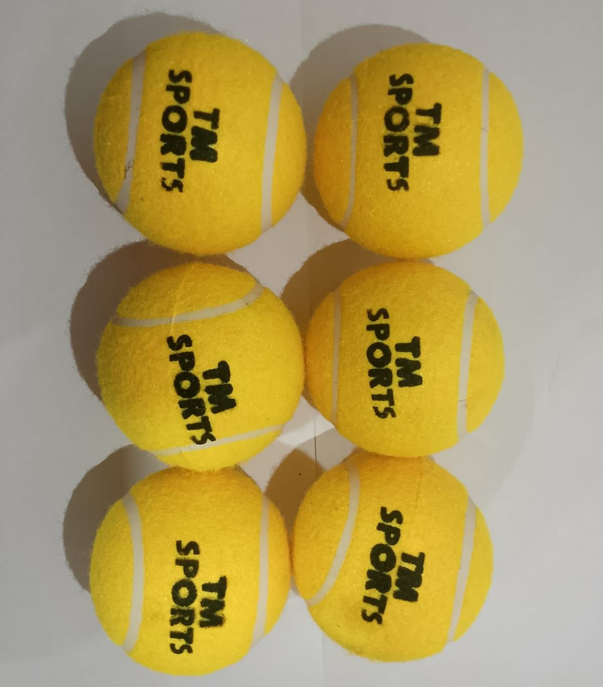 Pack Of 6 TM Sports Tennis Cricket Ball Tape Balls Good Quality Best Balls of TM Sports