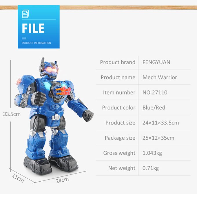 RC Police Mech Warrior Robot Shooter - Red