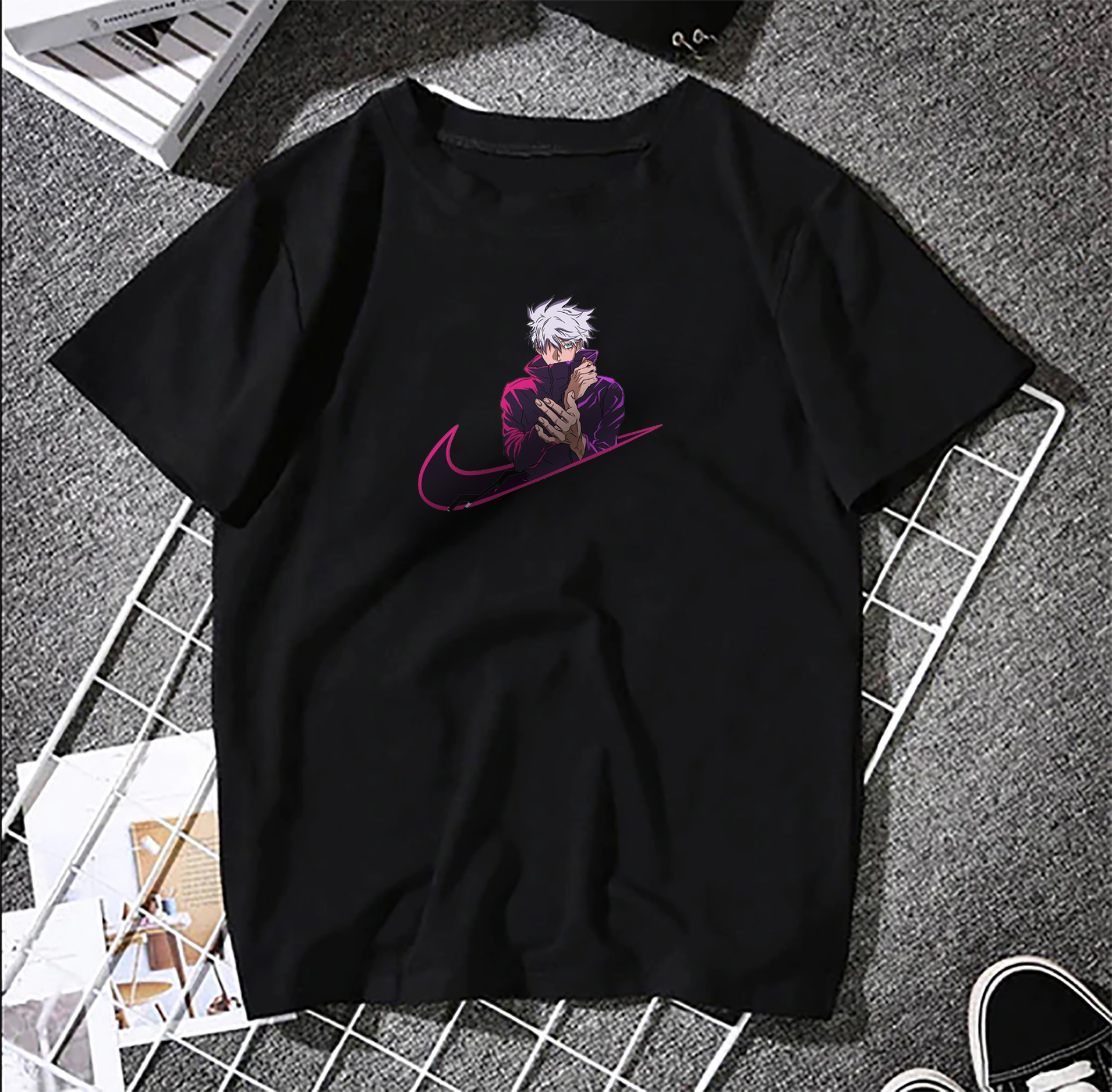 Anime Tshirt Gojo Jujutsu Kaisan Tee For Otaku Fans Girls and Boys (Digital Printed)