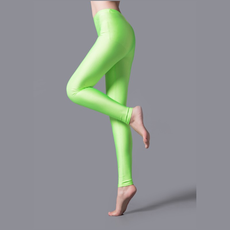 Skinny Fluorescent Leggings Long Pants Colors Wholesale Price