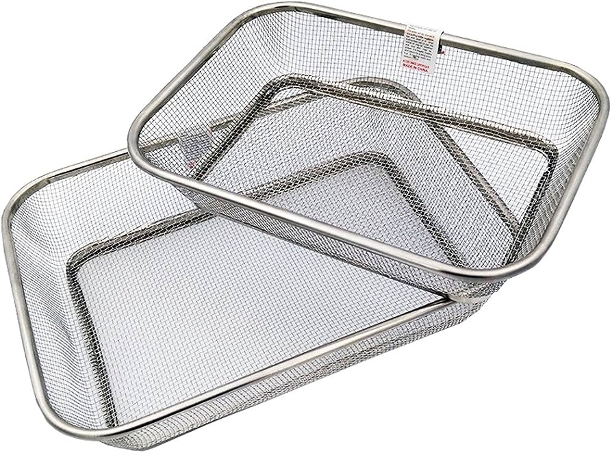 Rectangular Colander Square Colander Coarse Wire Mesh Colander Strainer Sink Drain Wash Basket