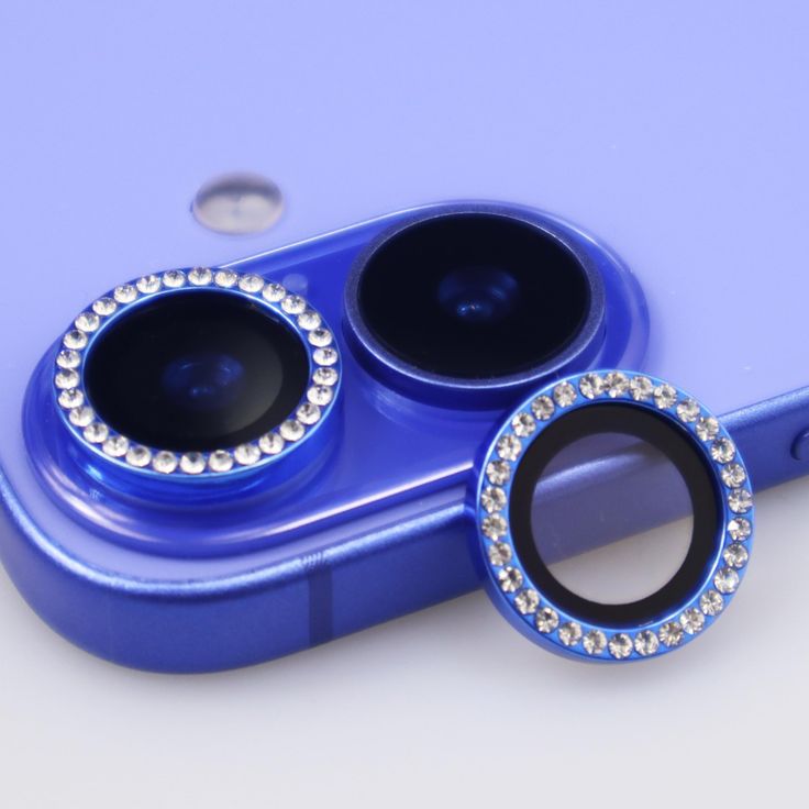 Diamond Camera Lens Protector For 11 / 12 / 13 / 14 / 15 / 16 / 17 Series  Luxury Sparkle Shockproof Camera Guard
