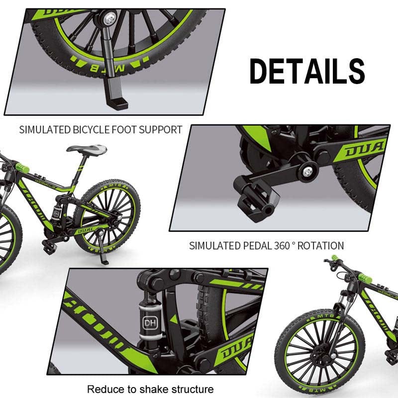 New 1:10 Scale Diecast Sports Bicycle Toy Model - High-Quality Simulation Vehicle for Collectors and Play - Multicolor