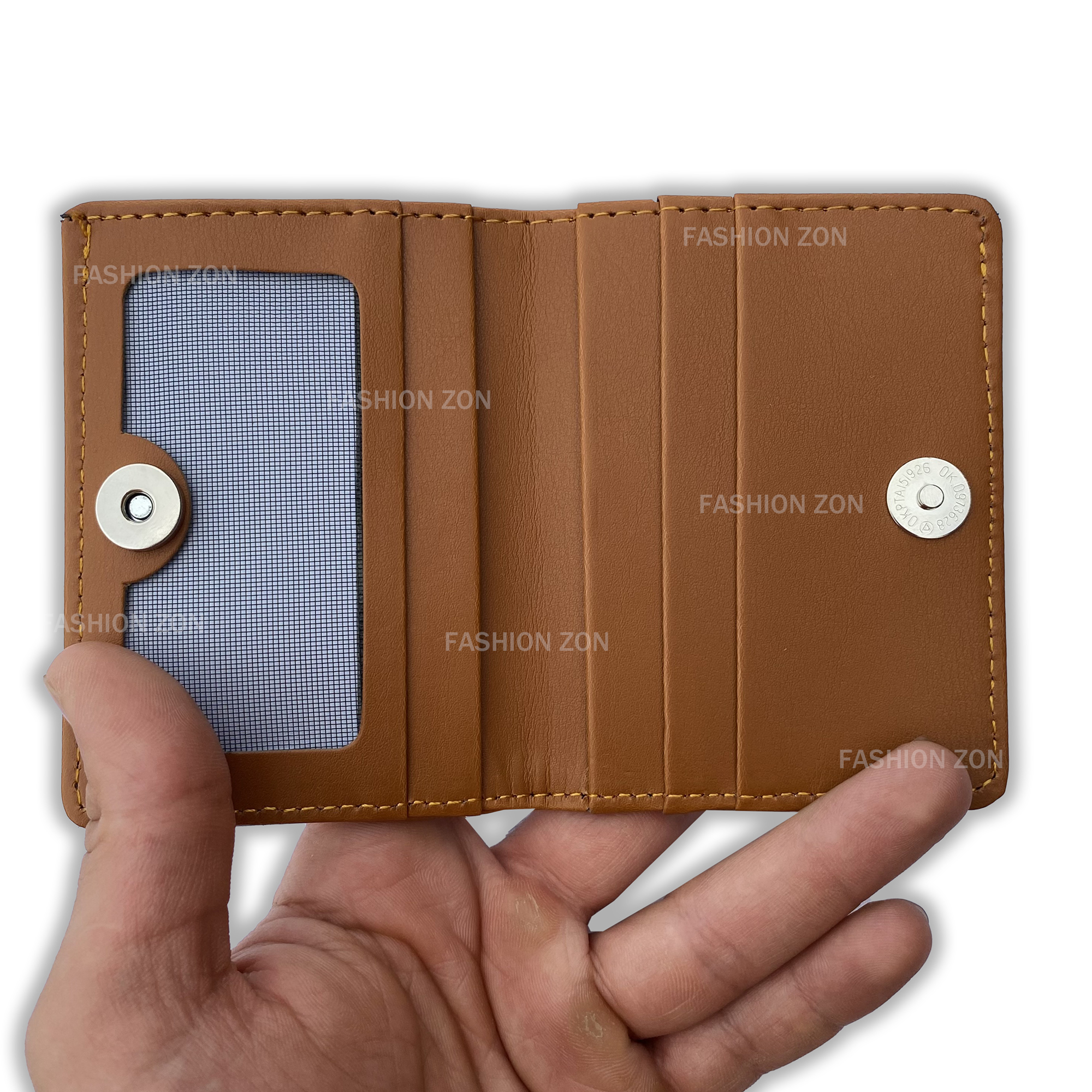 Pocket Friendly  button lock leather wallet and card holder purse for men & Boys