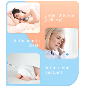 Advanced Digital Thermometer for Adults Digital Oral Thermometer for Fever Medical Thermometer, Highly Accurate and Fast, Easy to Use, Fast Reading. Detect Fever Quickly - Oral Armpit and Rectal Thermometer for Babies Children and Adults