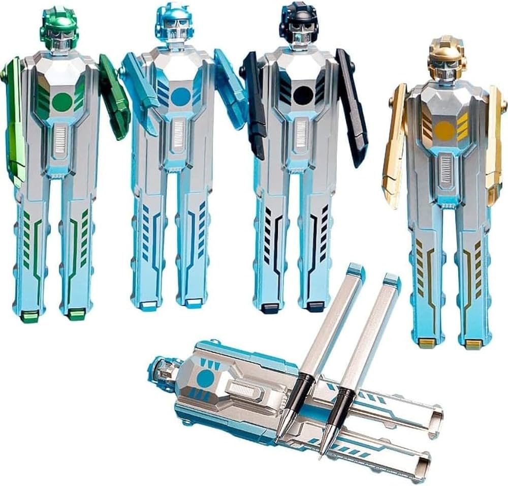 Robot Shape Transformer with Two (2) Gel Pen Beautiful Gift for Boys & Girls Toy Stationery item