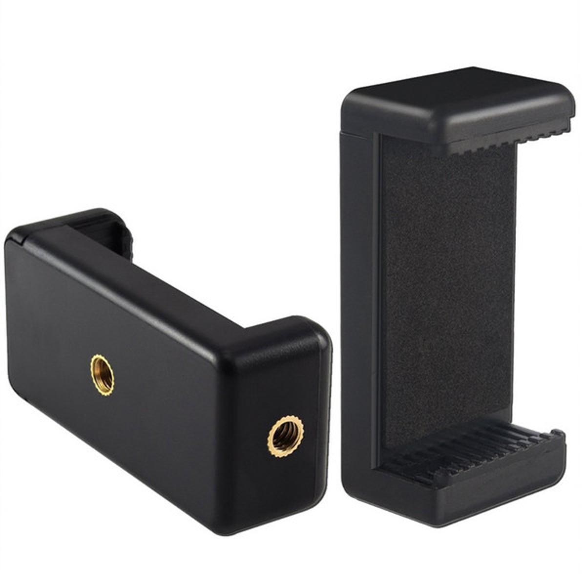 Fancy Universal Screw Hole Mobile Phone Holder Clip Bracket Holder for Smartphone Ring Light Tripod Monopod Mount Stand-Mobile Holder