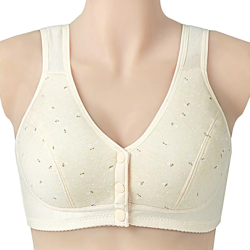 Front Open Wide Strap Non Padded Non Wired Maternity Nursing Bra Plus Size