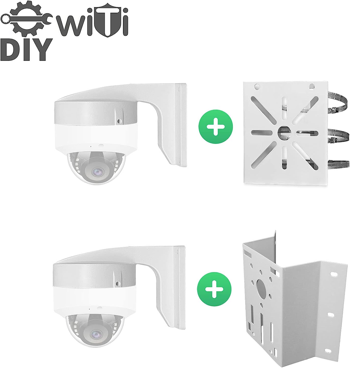 WiTi inches Wall Mount Bracket for Dome Security Camera,Deep