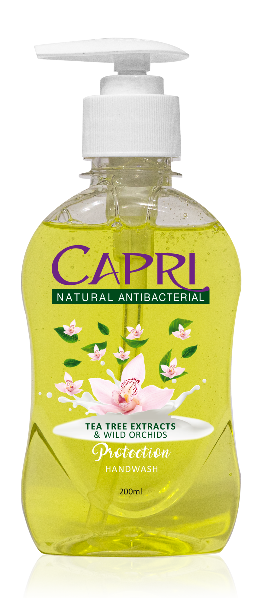 Capri Hand Wash Green Beauty Bottle - 450ml