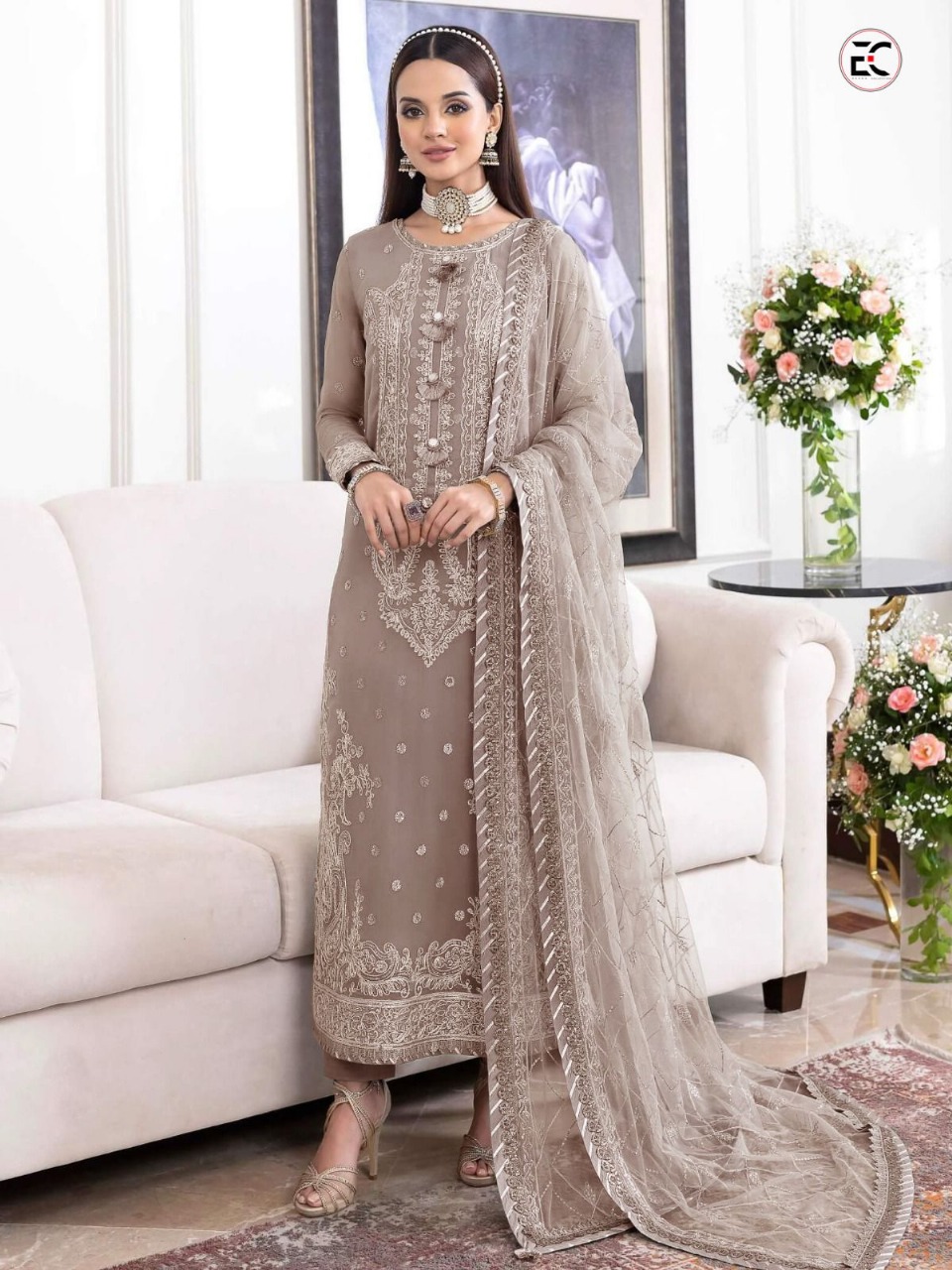 asim jofa party wear dresses Asim Jofa Chiffon PartyWear Dress