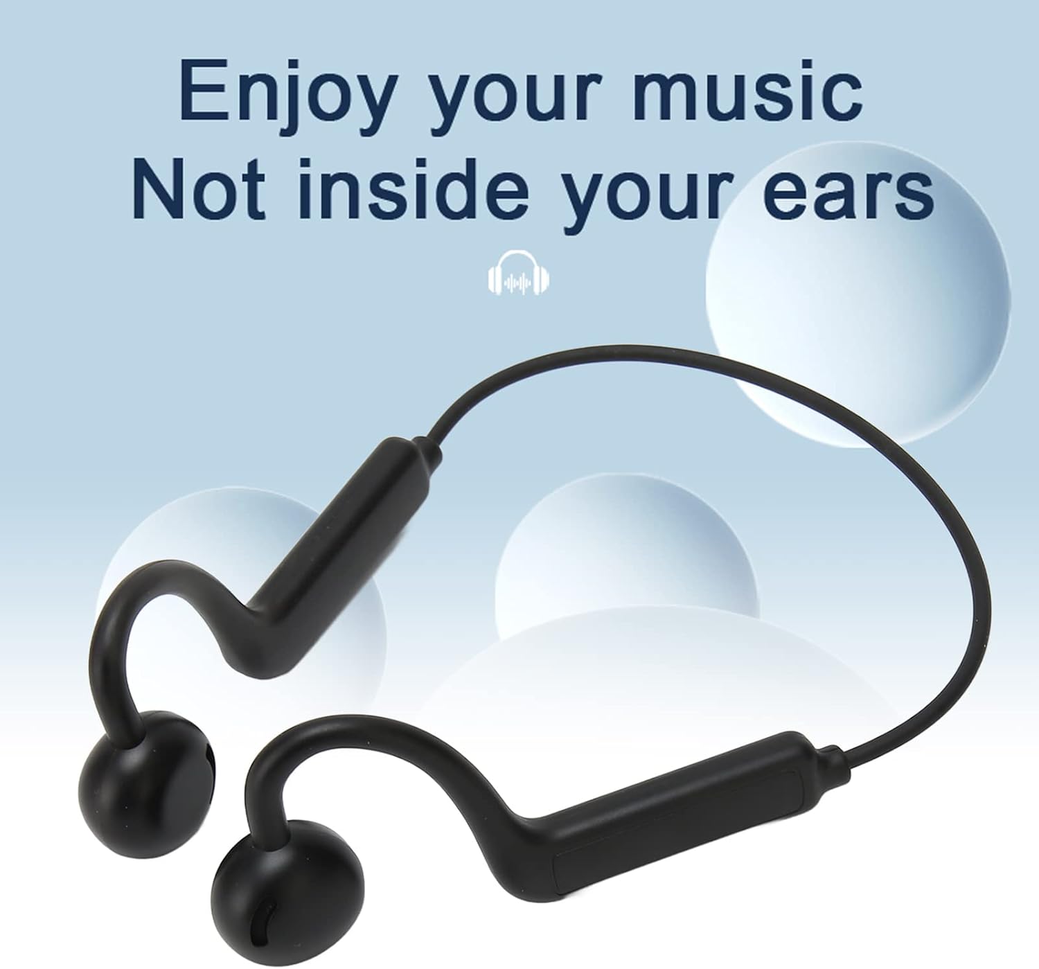 KS19 Bone Conductive Bluetooth Headset Wireless Neckband Earphone Waterproof Sports Headphone
