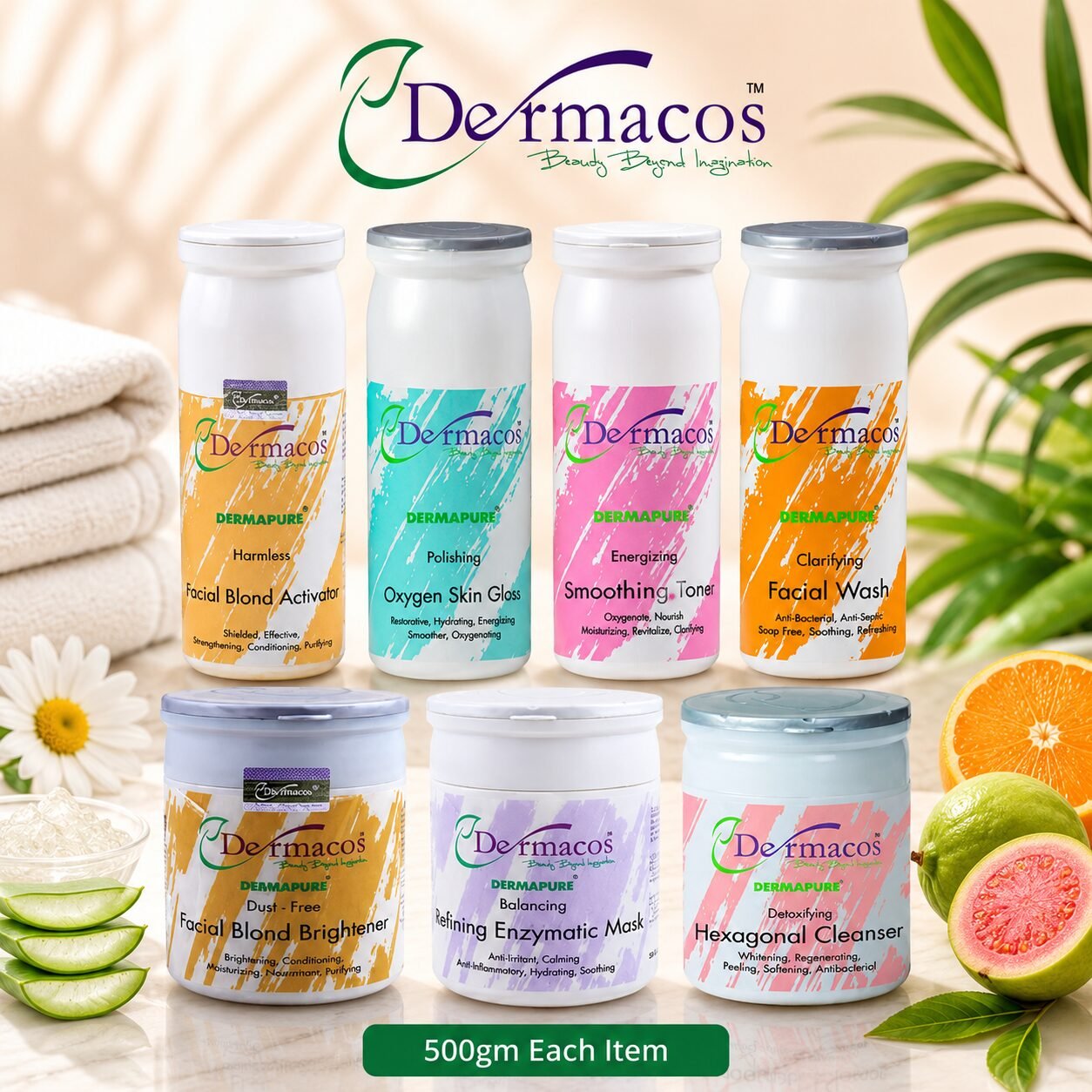 Facial Kit (500gm Each) Pack of 7 | Personal Care Set
