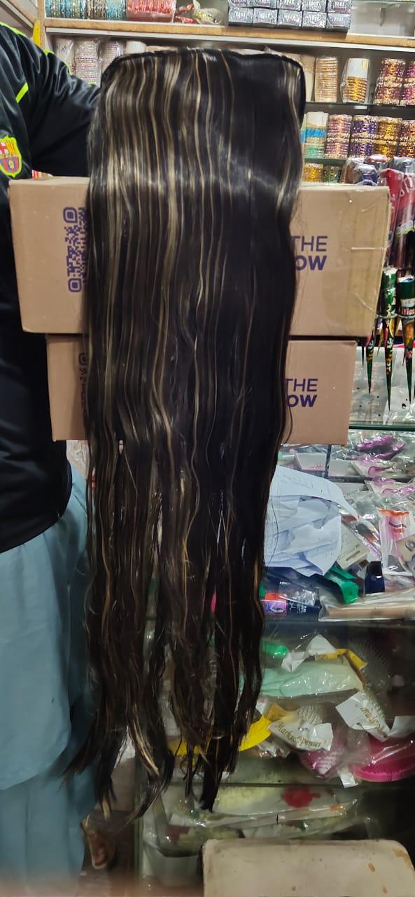Hair Extension Brown - Golden And Brown Sticking - 27Inch