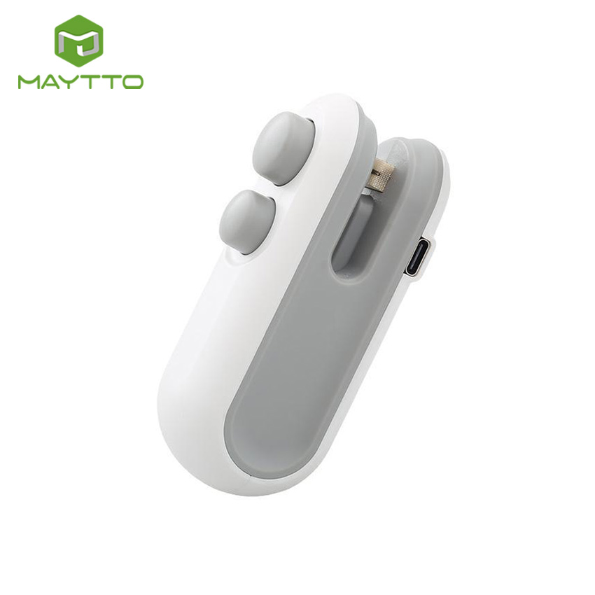 MAYTTO Sealer Machine 2 In 1 Portable Sealer Mini Sealer Rechargeable Handheld Vacuum Sealer