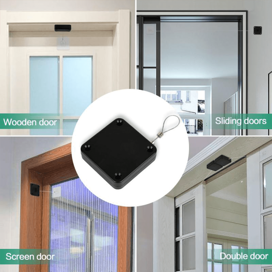 Door Closer Punch-Free Automatic Door Closers for Drawers Raw String Door Closer Bracket Door Automatic Closer