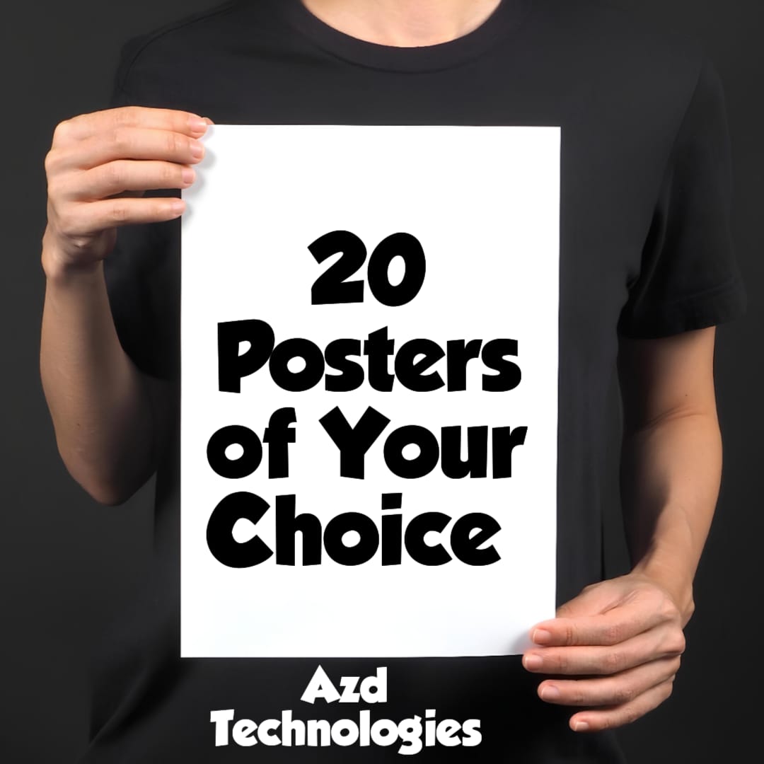 Custom Printed Posters Design Your Own Wall Art Best Quality Posters Customizable 12x9 Inches Premium Wall Decor