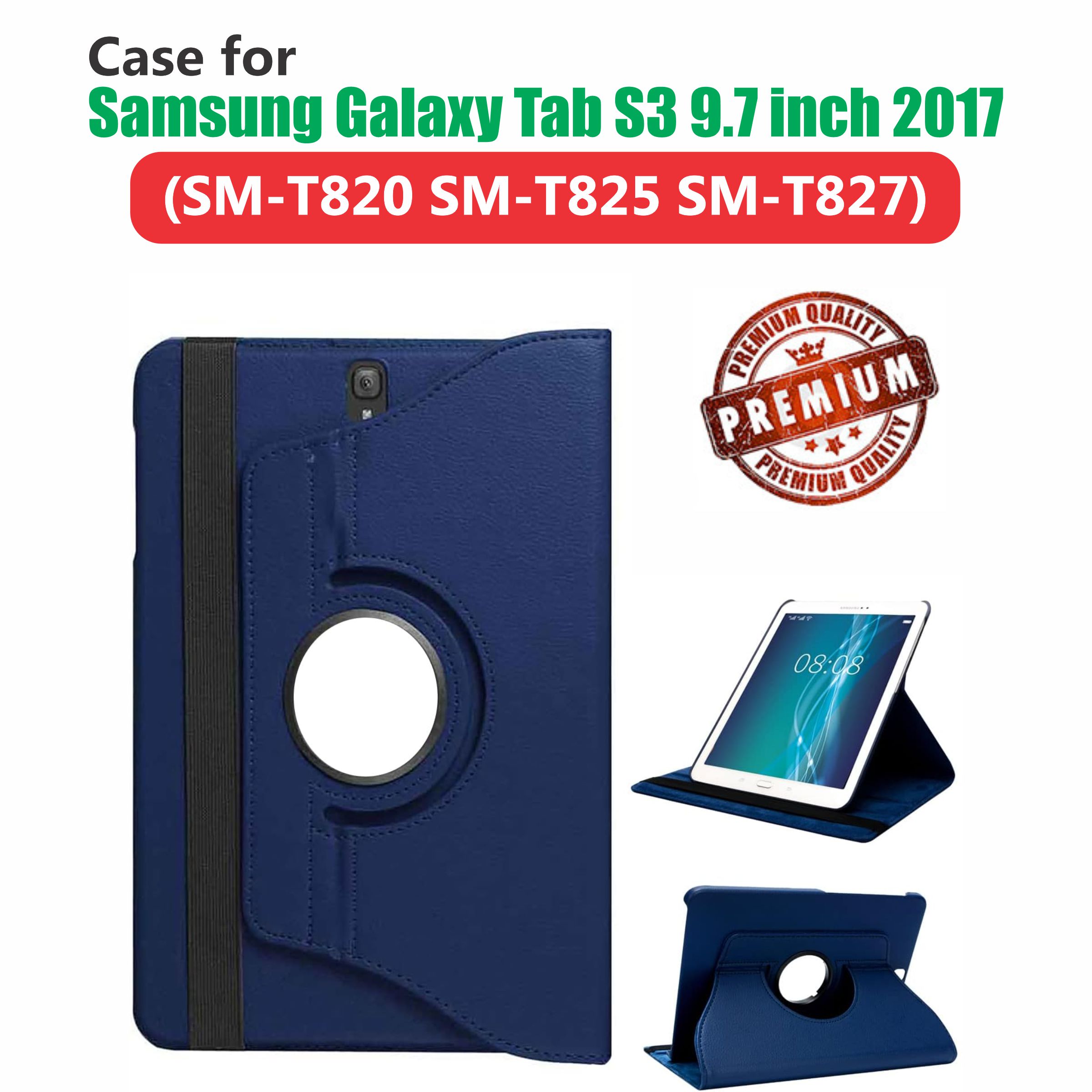 Case for Samsung Galaxy Tab S3 9.7 inch 2017 SM-T820 / T825 / T827 Stand Case Full Protective Cover 360 Degree Rotating